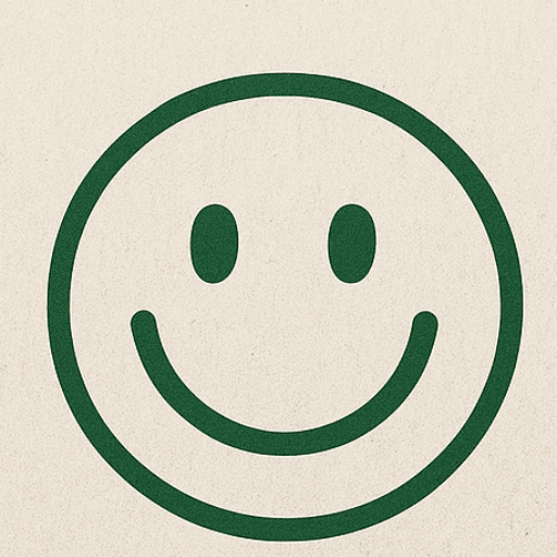 Emoticono de happy a la que se le añade las palabras sonrisas solidri